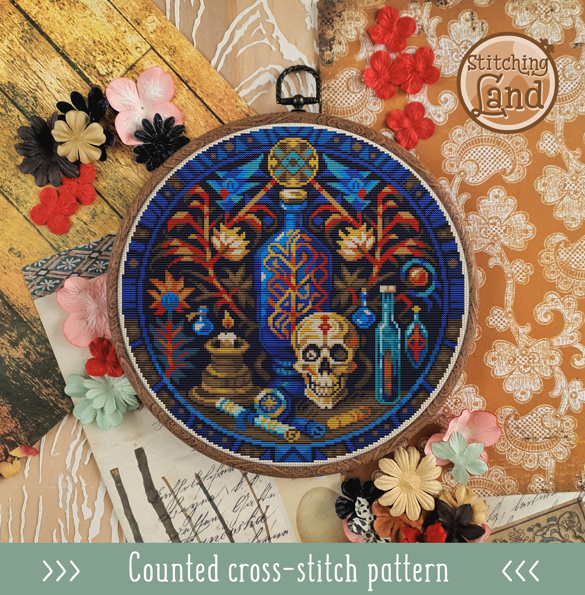 Alchemical Still Life II Cross Stitch Pattern