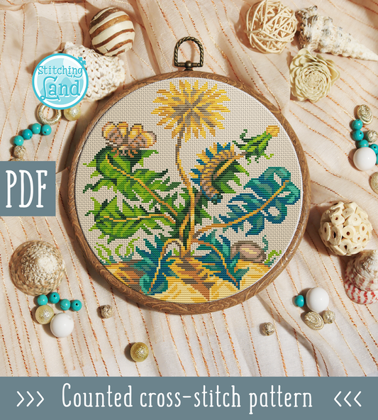 Dandelion Cross Stitch Pattern