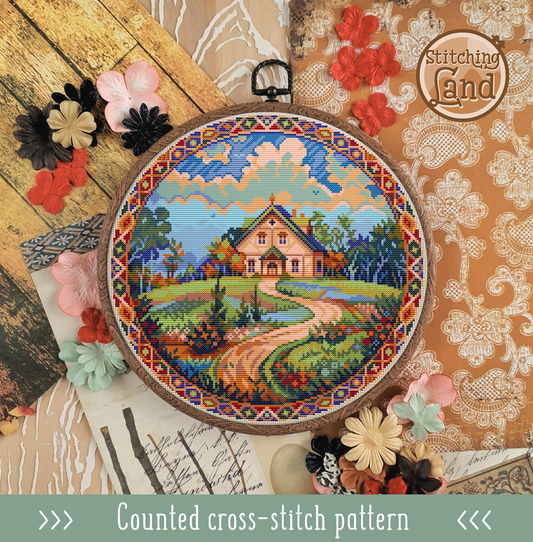 Front Garden Cross Stitch Pattern