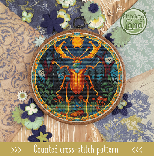 Moonlight Symphony Cross Stitch Pattern