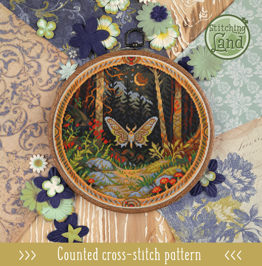 Moonlight Symphony II Cross Stitch Pattern