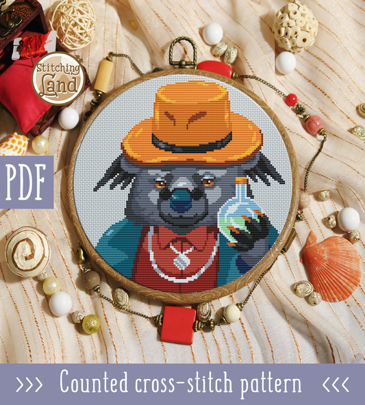 Mr. Binturong Cross Stitch Pattern