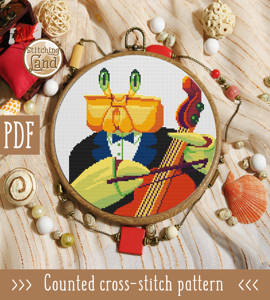 Mr. Crab Cross Stitch Pattern