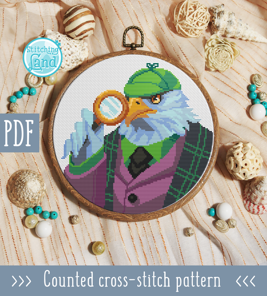 Mr. Eagle Cross Stitch Pattern