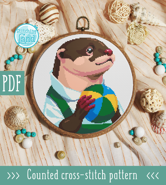 Mr. Otter Cross Stitch Pattern