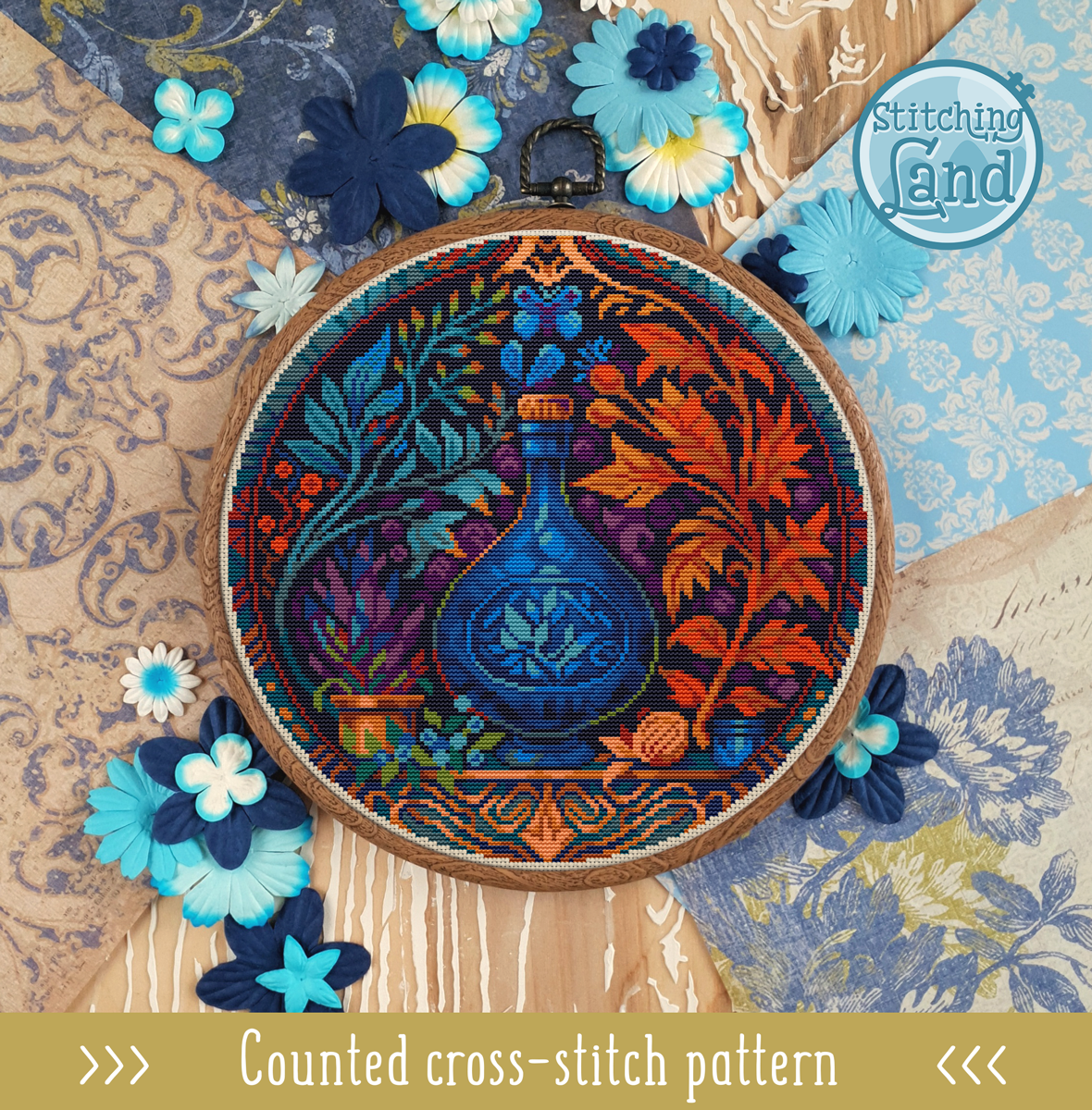 Still Life & Herbs II Cross Stitch Pattern