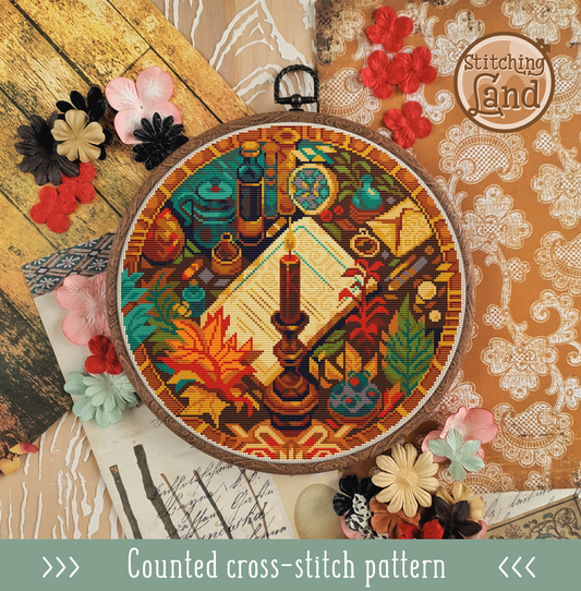 Still Life & Diary Cross Stitch Pattern