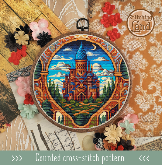 Wizard Castle Cross Stitch Pattern