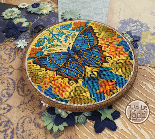 Art Nouveau Butterfly II Cross Stitch Pattern