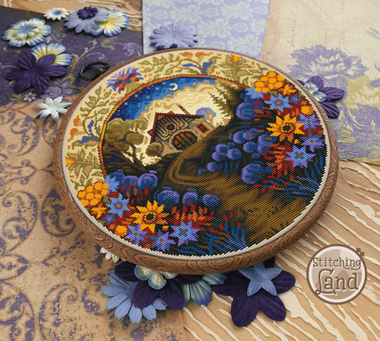 Art Nouveau Garden Cross Stitch Pattern