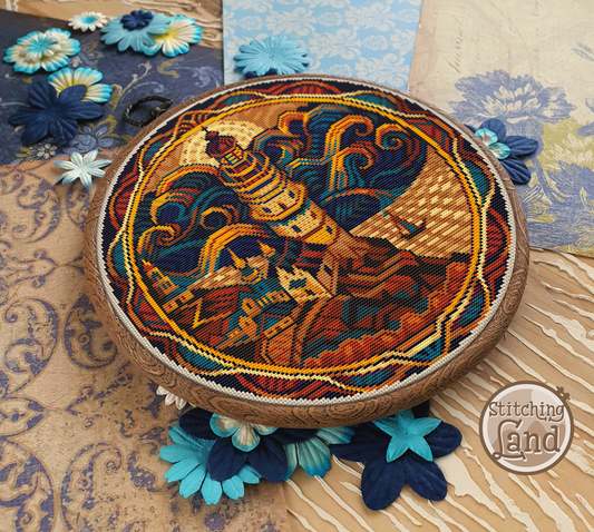 Art Nouveau Lighthouse III Cross Stitch Pattern