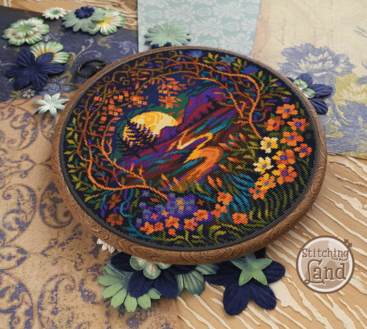 Dawn Over Mountains Cross Stitch Pattern