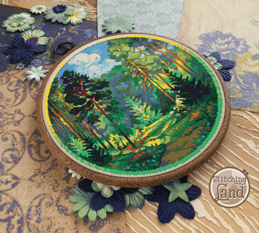Hidden Clearing Cross Stitch Pattern