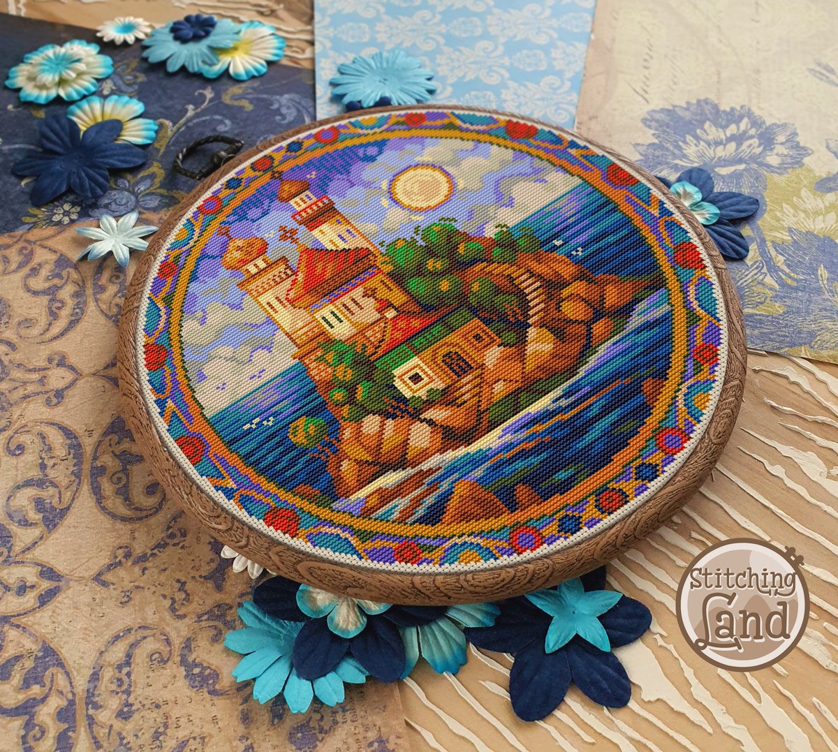 Island Town II Cross Stitch Pattern