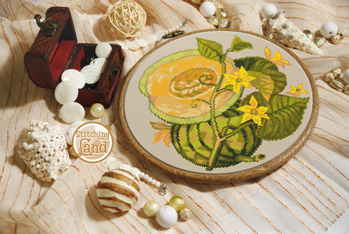 Melon Cross Stitch Pattern