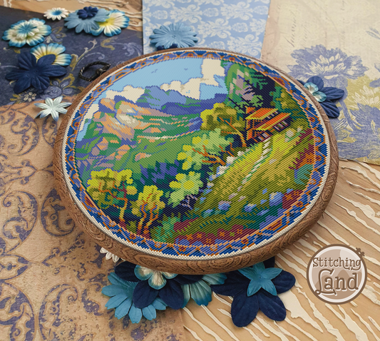 Mountain Lodge Cross Stitch Pattern