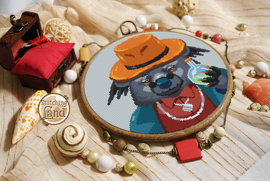 Mr. Binturong Cross Stitch Pattern