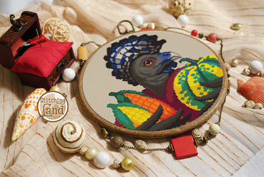 Mr. Great Curassow Cross Stitch Pattern