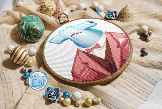 Mr. Hammerhead Shark Cross Stitch Pattern