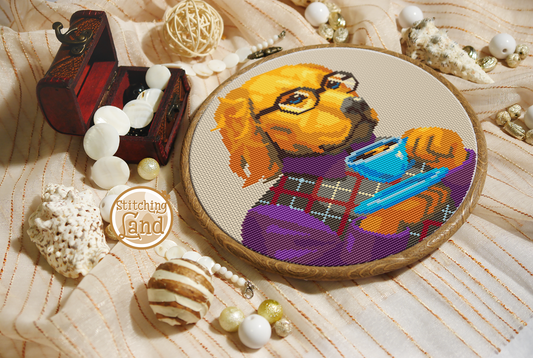 Mr. Labrador Cross Stitch Pattern