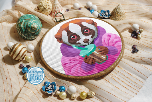 Mr. Lemur Cross Stitch Pattern