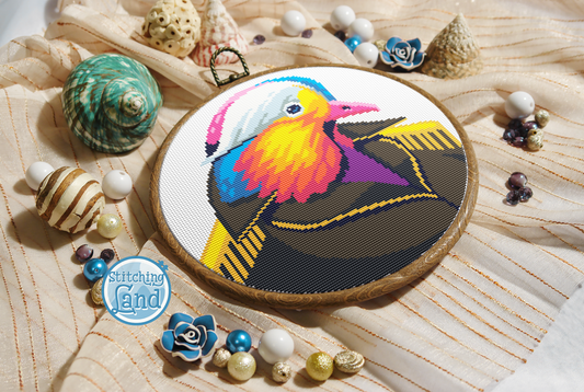 Mr. Mandarin Duck Cross Stitch Pattern