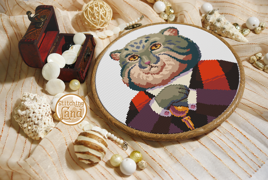 Mr. Manul Cross Stitch Pattern