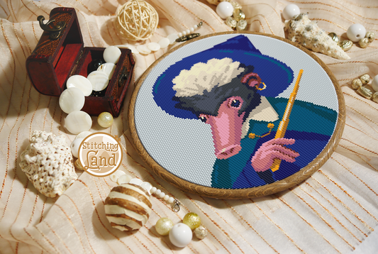 Mr. Palawan Badger Cross Stitch Pattern