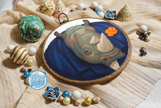 Mr. Rhino Cross Stitch Pattern