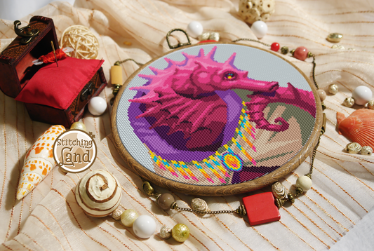 Mr. Seahorse Cross Stitch Pattern