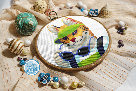 Mr. Serval Cross Stitch Pattern