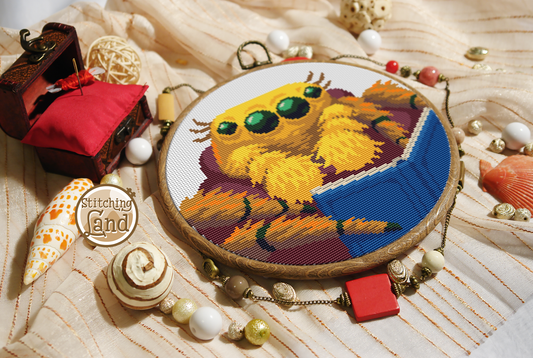 Mr. Tarantula Cross Stitch Pattern