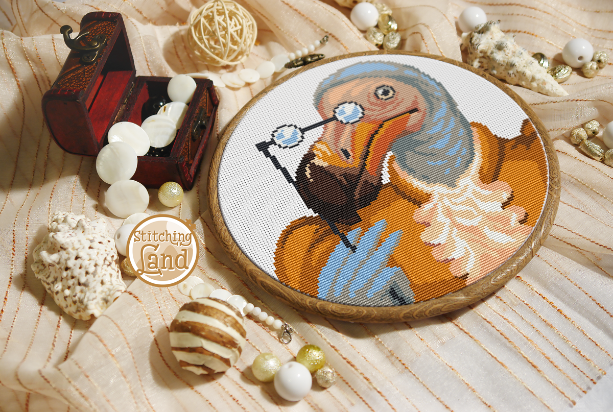 Mrs. Dodo Cross Stitch Pattern