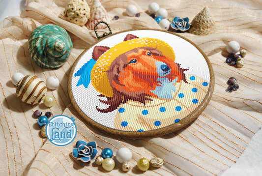 Ms. Collie Cross Stitch Pattern