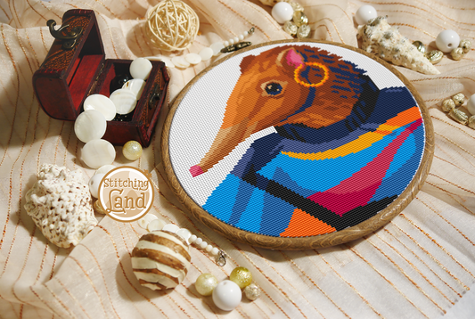 Ms. Shrew Cross Stitch Pattern