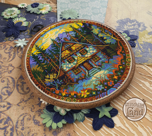 Old Hunting Lodge Cross Stitch Pattern