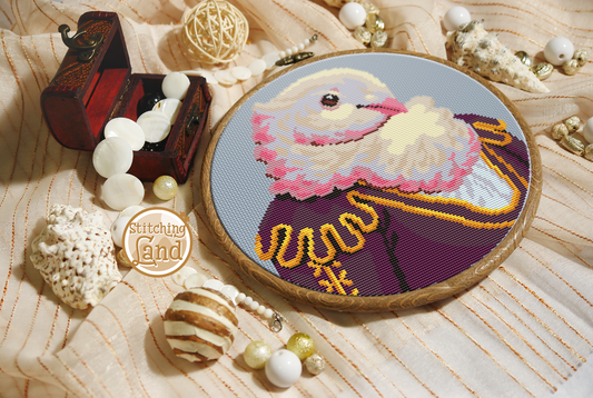 Sir Pigeon Cross Stitch Pattern