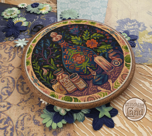 Still Life & Herbs Cross Stitch Pattern