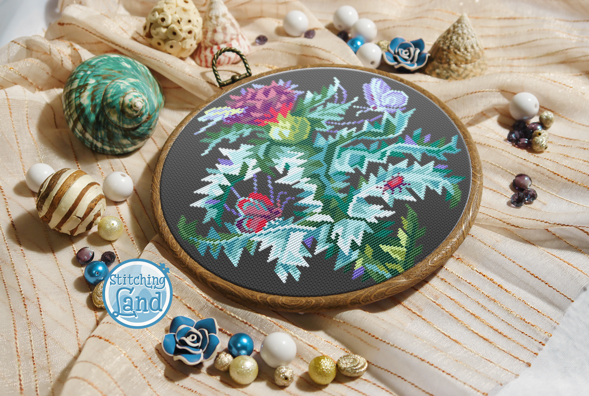 Thistle II Cross Stitch Pattern