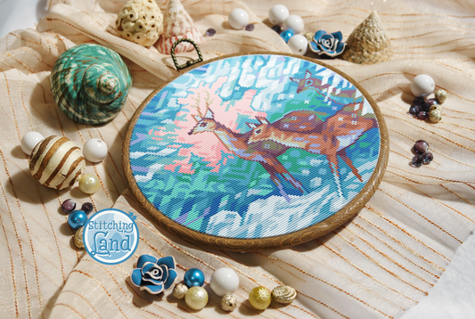 Winter Deer II Cross Stitch Pattern