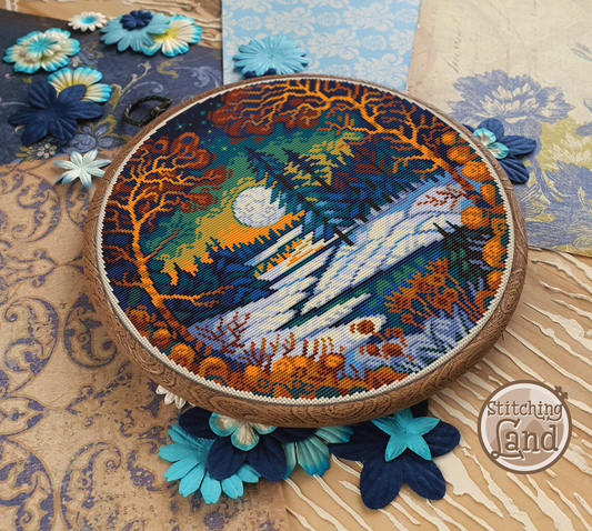 Winter Forest Cross Stitch Pattern