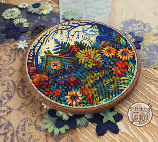 Witch's Garden Cross Stitch Pattern