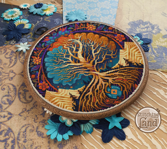 World Tree Cross Stitch Pattern