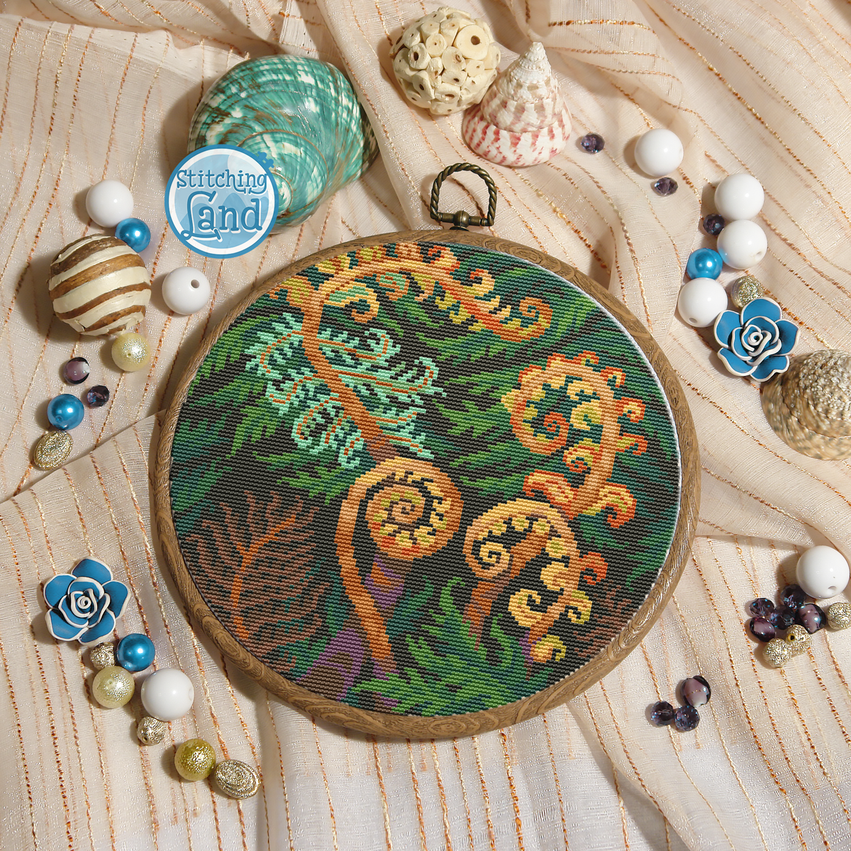 Ferns Cross Stitch Pattern