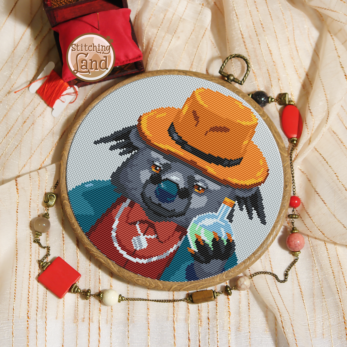 Mr. Binturong Cross Stitch Pattern