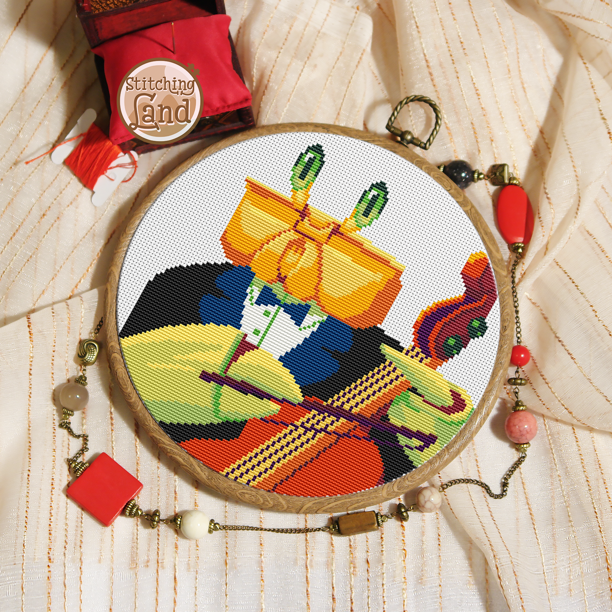 Mr. Crab Cross Stitch Pattern