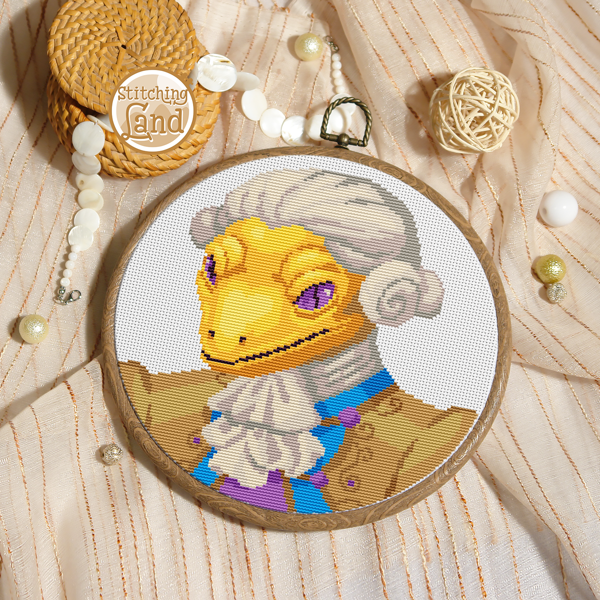 Mr. Gecko Cross Stitch Pattern