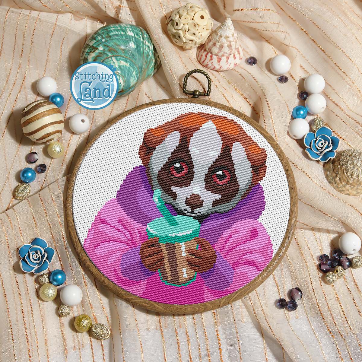 Mr. Lemur Cross Stitch Pattern