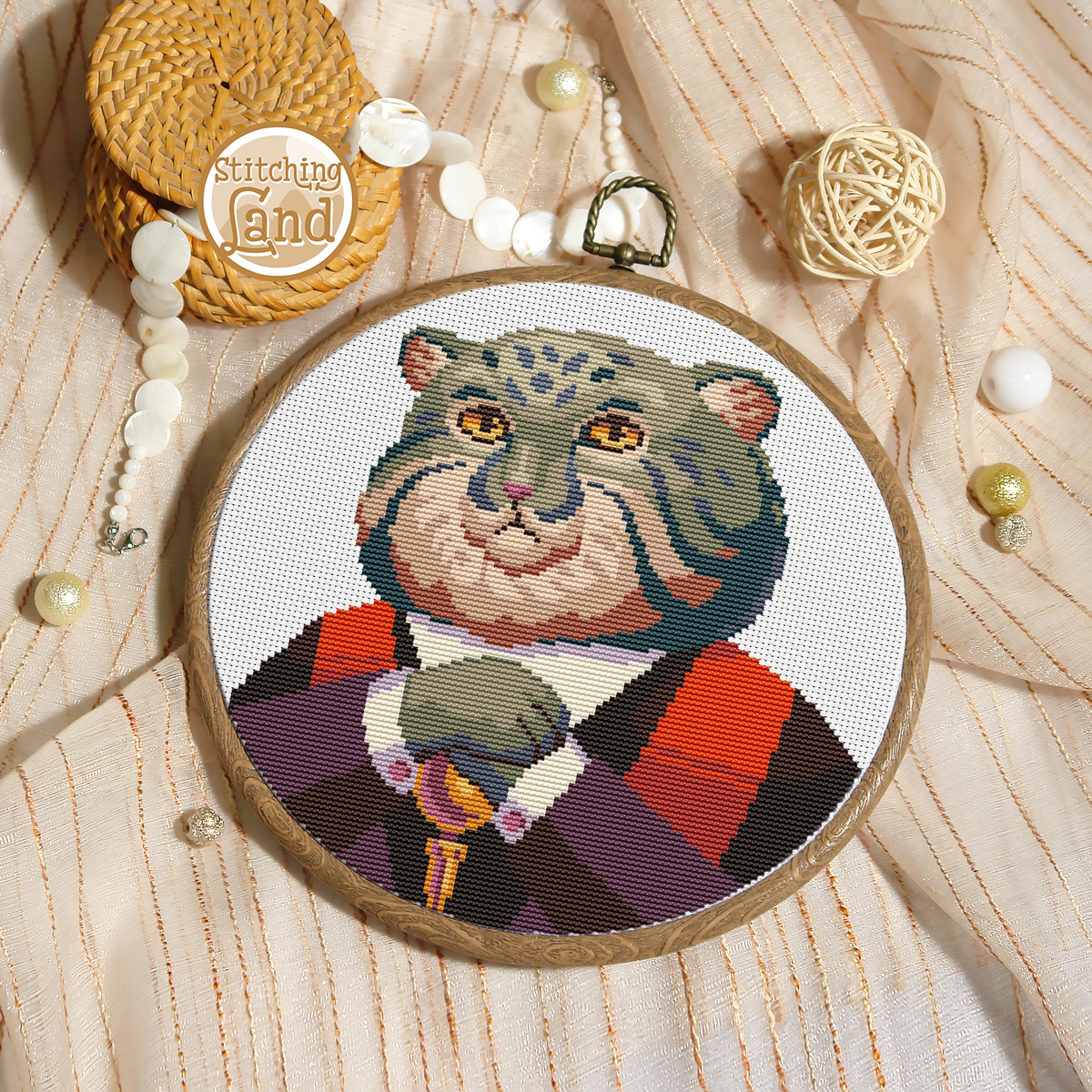 Mr. Manul Cross Stitch Pattern