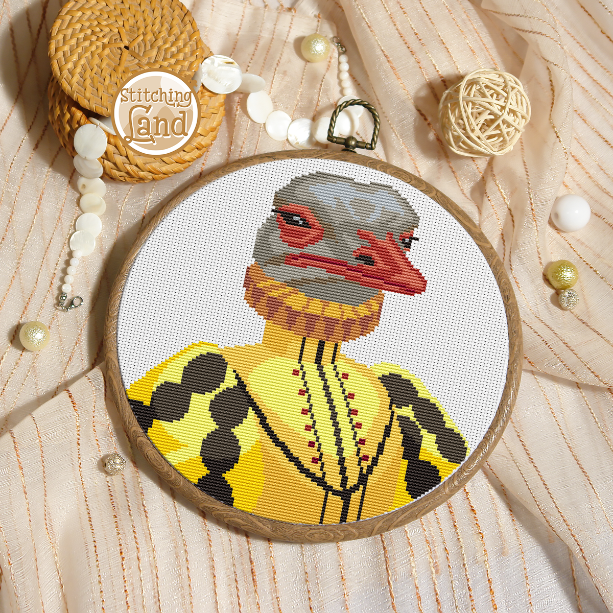 Mr. Ostrich Cross Stitch Pattern
